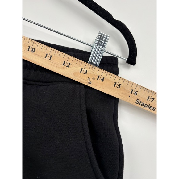 Overtime Mens Fleece Jogger Sweatpants Black Graphic Logo Size Medium - Picture 2 of 7